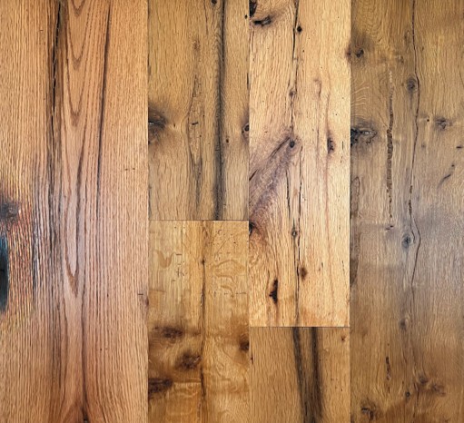 Reclaimed / Rustic Oak flooring sample in Kenya