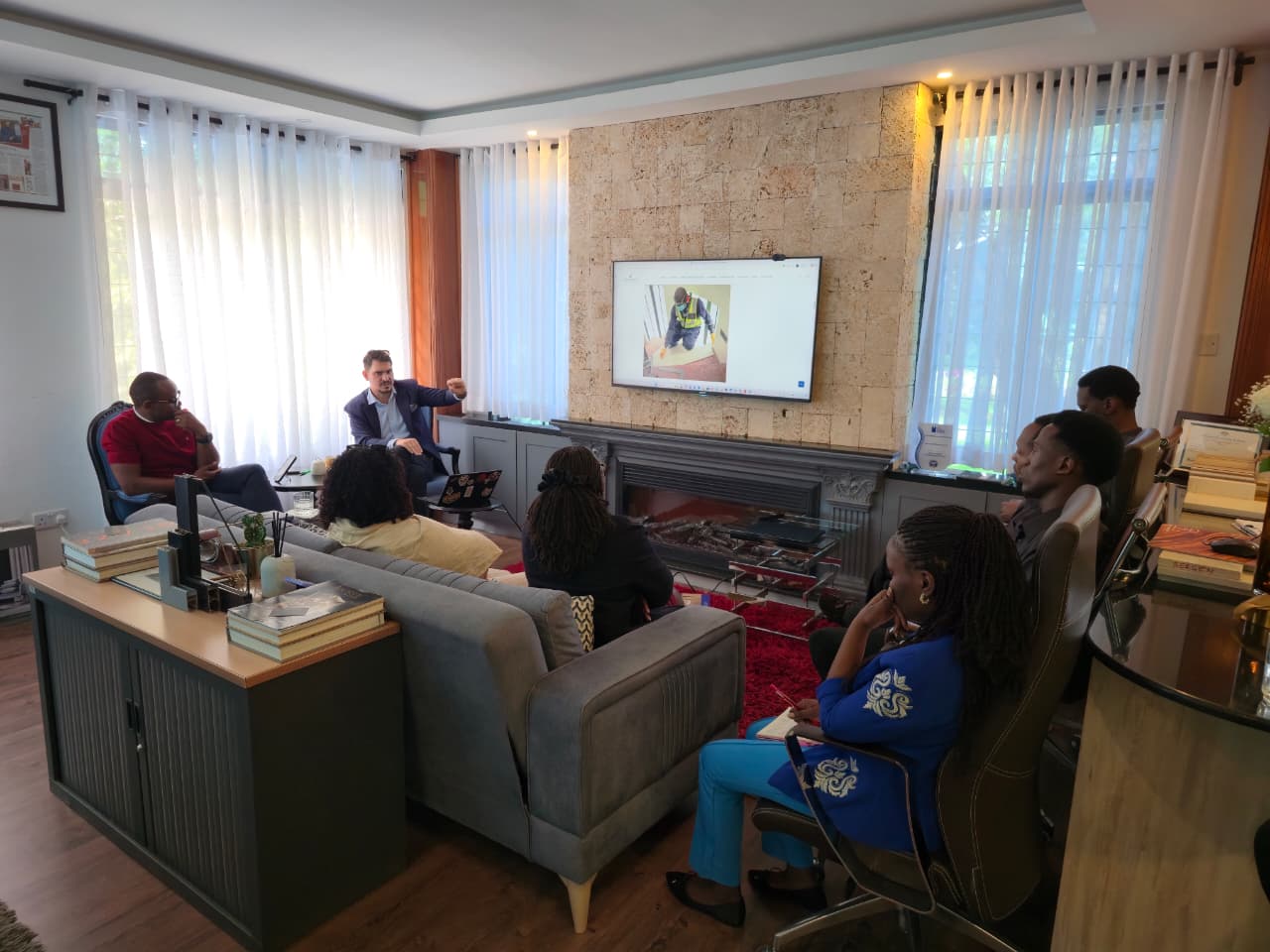 Paul-Lucas Lambert Meets Keith Interiors to Discuss Flooring Solutions in Kenya